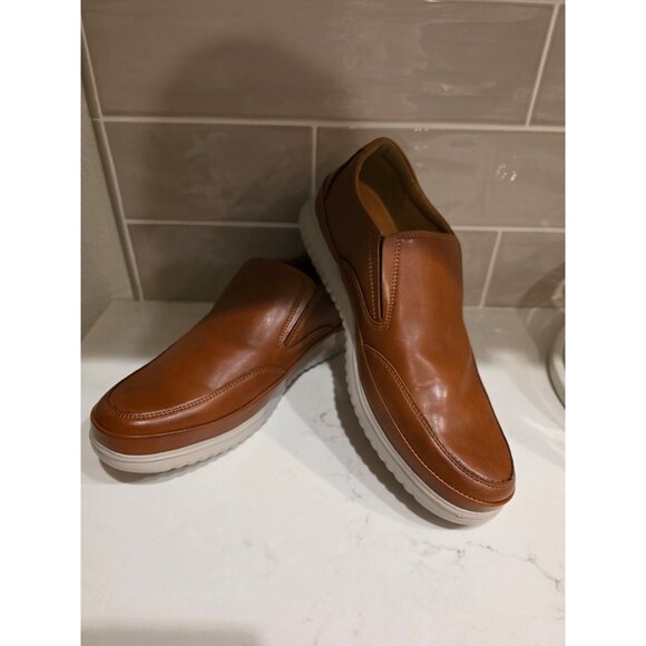 Deer Stags Other - NWT Men's sz 11W Deer Stags Bayport Dark Luggage Supro Inside Slip On Loafer